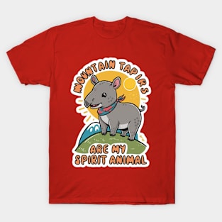 Mountain Tapirs Are My Spirit Animal T-Shirt